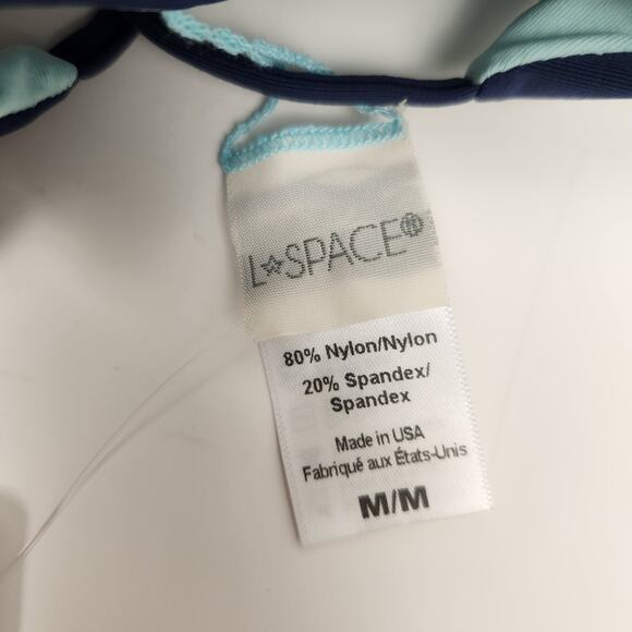 L*Space Sea Glass Bikini Top Blue Purple White Size Medium NWT - Picture 4 of 5